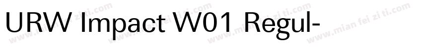 URW Impact W01 Regul字体转换